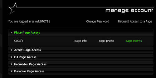 Manage Events Shot 2