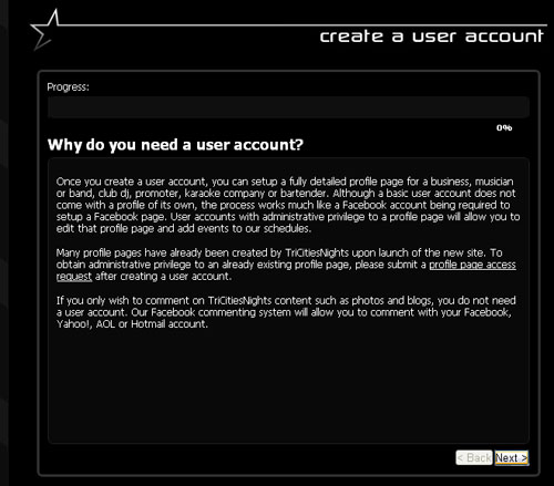 User Sign Up Shot 2 User Sign Up Shot 2