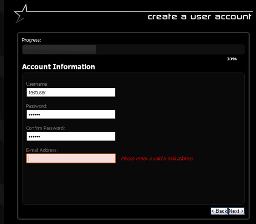 User Sign Up Shot 3 User Sign Up Shot 3
